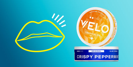 Sensación de hormigueo con bolsas de nicotina